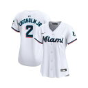 ナイキ レディース カットソー トップス Women's Jazz Chisholm Jr. White Miami Marlins Home Limited ...