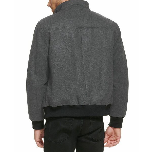 カルバン・クライン カルバンクライン メンズ ジャケット＆ブルゾン アウター Men's Wool Bomber Jacket With Knit Trim Light Grey