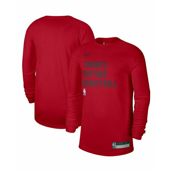 ナイキ レディース Tシャツ トップス Men's and Women's Red Toronto Raptors 2023/24 Legend On-Court Practice Long Sleeve T-shirt Red