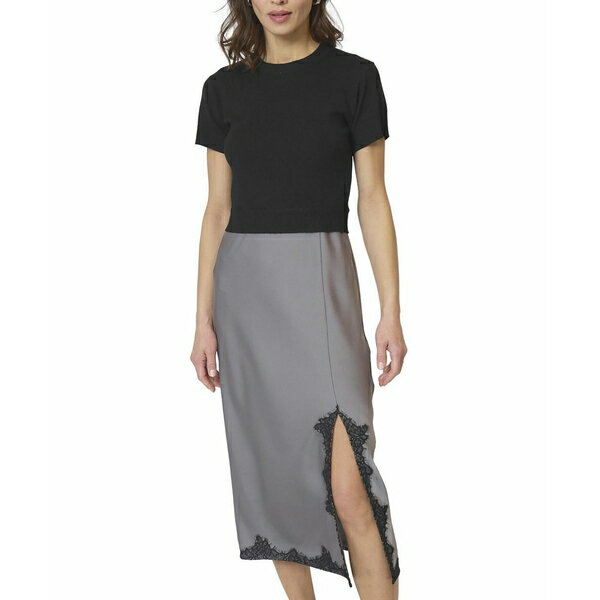 セントラルパークウェスト レディース カットソー トップス Women's Celeste Lace And Sweater Combo D..