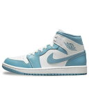 Air Jordan ジョーダン レディース スニーカー White/Blue 【(WMNS) Air Jordan 1 Mid 'University Blu...