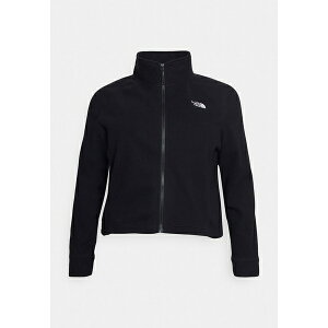 ノースフェイス レディース カーディガン アウター PLUS GLACIER CROP - Fleece jacket - black