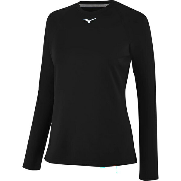 ミズノ レディース ランニング スポーツ Mizuno Women's Thermo Compression Long Sleeve Shirt Black