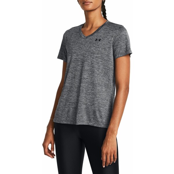 A_[A[}[ fB[X Vc gbvX Under Armour Women's Tech Twist V-Neck T-Shirt Castlerock