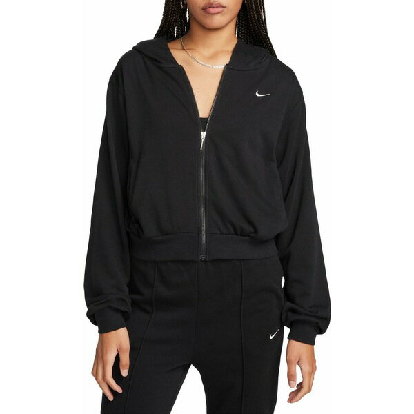 ʥ ǥ ѡåȥ  Nike Sportswear Women's Chill Terry Loose Full-Zip French Terry Hoodie Black