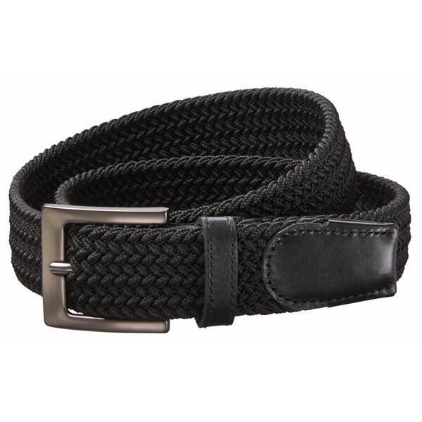 ウォルター・ヘーゲン メンズ ベルト アクセサリー Walter Hagen Men's Solid Braided Golf Belt Black