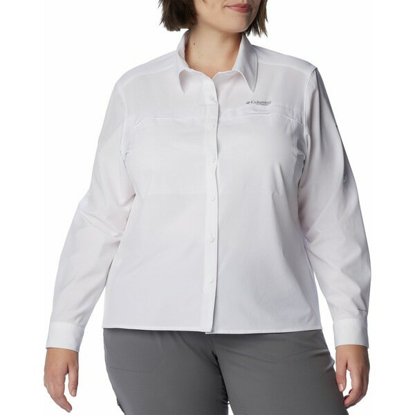 ӥ ǥ  ȥåץ Columbia Women's Summit Valley Woven Long Sleeve Shirt White