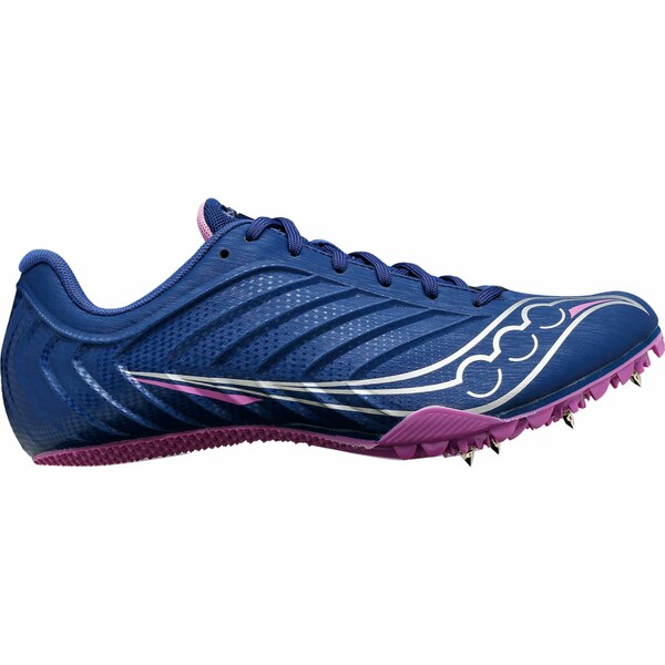 サッカニー レディース 陸上 スポーツ Saucony Women's Spitfire 5 Track and Field Shoes Blue/Purple