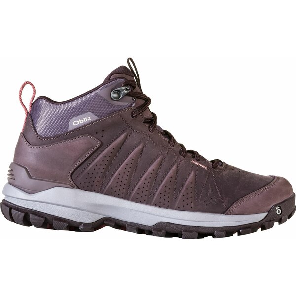 オボズ レディース ブーツ シューズ Oboz Women's Sypes Mid Leather B-Dry Hiking Boots Peppercorn