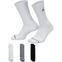 W[_ fB[X C A_[EFA Jordan Everyday Crew Socks - 3 Pack White/Grey/Black