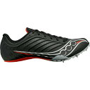 TbJj[ Y  X|[c Saucony Men's Spitfire 5 Track and Field Shoes Black/Red