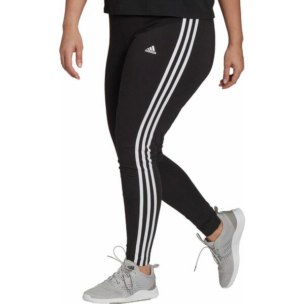 ǥ ǥ 奢ѥ ܥȥॹ adidas Women's Essentials 3-Stripes Leggings Black/White