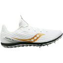 TbJj[ Y  X|[c Saucony Men's Havok XC 3 Spike Cross Country Shoes White/Gold