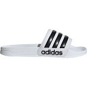 アディダス メンズ サンダル シューズ adidas Men's Adilette Shower Slides White/Black/White