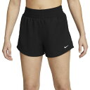 ナイキ レディース カジュアルパンツ ボトムス Nike Women's One Dri-FIT High-Waisted 3" Brief-Lined Shorts Black