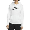 ナイキ レディース パーカー スウェットシャツ アウター Nike Sportswear Women 039 s Club Fleece Logo Pullover Hoodie White