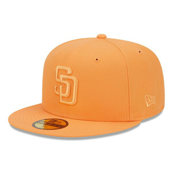 j[G Y Xq ANZT[ San Diego Padres New Era Spring Color 59FIFTY Fitted Hat Orange