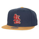 ミッチェル＆ネス ミッチェル&ネス メンズ 帽子 アクセサリー St. Louis Cardinals Mitchell & Ness Work It Snapback Hat Navy