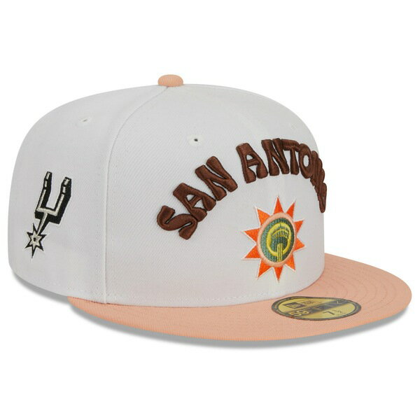 ニューエラ メンズ 帽子 アクセサリー San Antonio Spurs New Era 2023/24 City Edition 59FIFTY Fitted Hat White/Pink