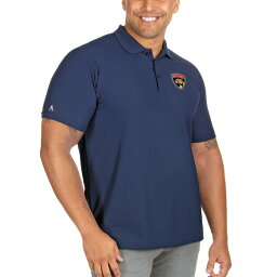 アンティグア メンズ ポロシャツ トップス Florida Panthers Antigua Big & Tall Legacy Pique Polo Navy