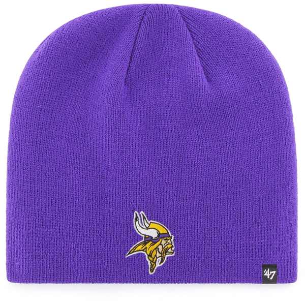 楽天astyフォーティーセブン メンズ 帽子 アクセサリー Minnesota Vikings '47 Secondary Logo Knit Beanie Purple