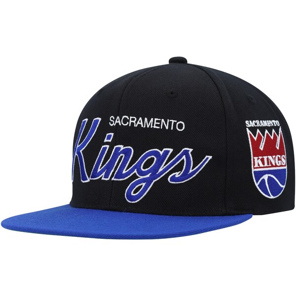ミッチェル＆ネス ミッチェル&ネス メンズ 帽子 アクセサリー Sacramento Kings Mitchell & Ness Hardwood Classics MVP Team Script 2.0 Snapback Hat Black