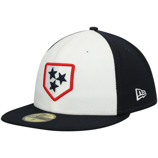 ニューエラ メンズ 帽子 アクセサリー Nashville Sounds New Era Authentic Collection Team Alternate 59FIFTY Fitted Hat White