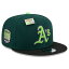 ニューエラ メンズ 帽子 アクセサリー Oakland Athletics New Era Sour Apple Big League Chew Flavor Pack 9FIFTY Snapback Hat Green/ Black