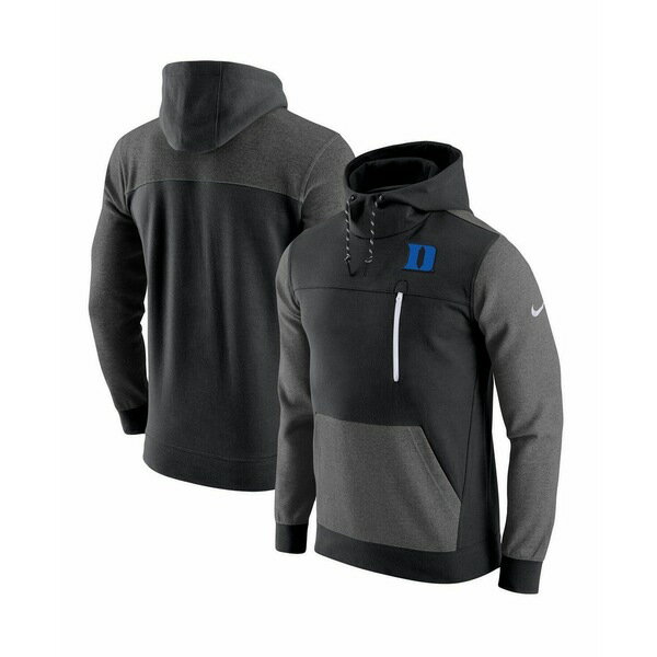 ナイキ メンズ パーカー・スウェットシャツ アウター Men's Black Duke Blue Devils AV-15 2.0 Pullover Hoodie Black