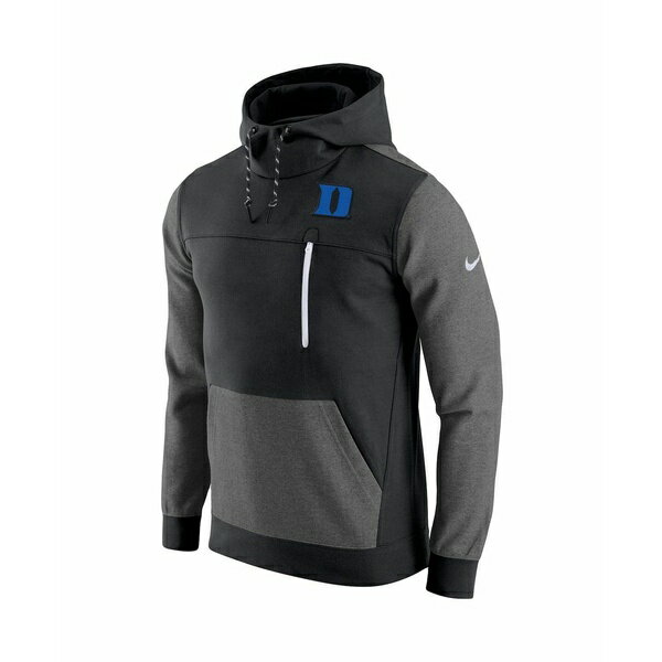 ナイキ メンズ パーカー・スウェットシャツ アウター Men's Black Duke Blue Devils AV-15 2.0 Pullover Hoodie Black