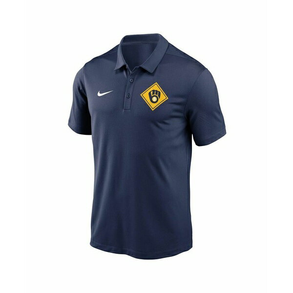 ナイキ メンズ ポロシャツ トップス Men's Navy Milwaukee Brewers Diamond Icon Franchise Performance Polo Shirt Navy