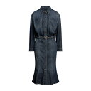 【送料無料】 ピンコ レディース ワンピース トップス Midi dresses Blue