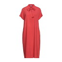 【送料無料】 ロッソピューロ レディース ワンピース トップス Midi dresses Brick red