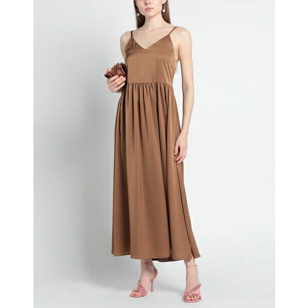 【送料無料】 カルティカ レディース ワンピース トップス Maxi dresses Brown 2