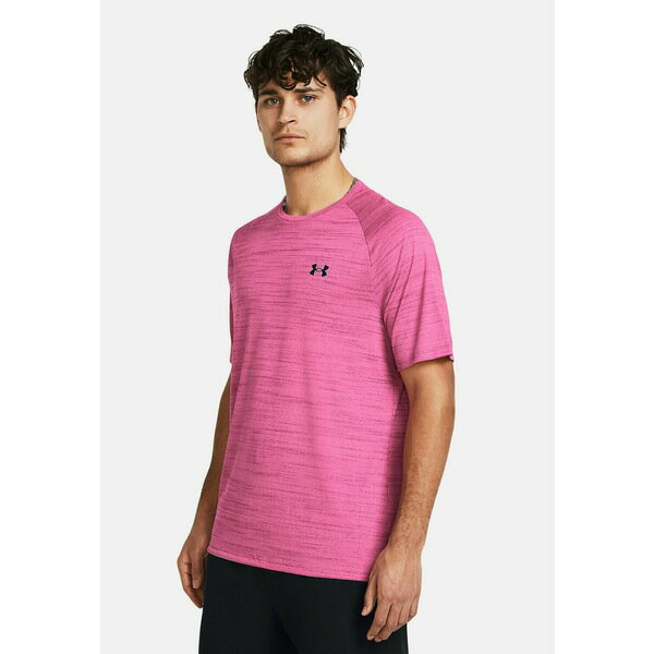 アンダーアーマー メンズ バスケットボール スポーツ TIGER TECH TRAININGS - Sports T-shirt - astro pink