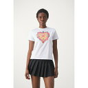 ベルサーチ レディース Tシャツ トップス HEART - Print T-shirt - white