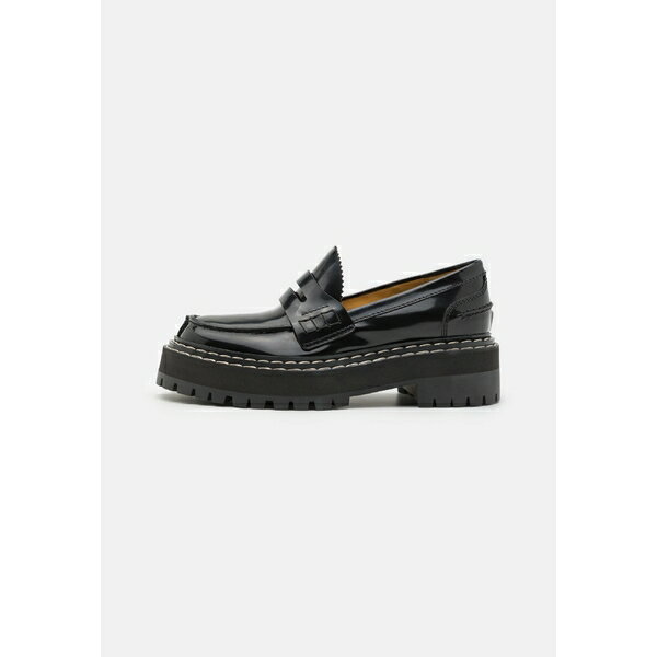 ץ󥶥顼 ǥ  塼 LUG SOLE PLATFORM LOAFERS - Platform heels - black