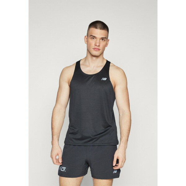 ニューバランス メンズ バスケットボール スポーツ SPORT ESSENTIALS SINGLET - Top - black