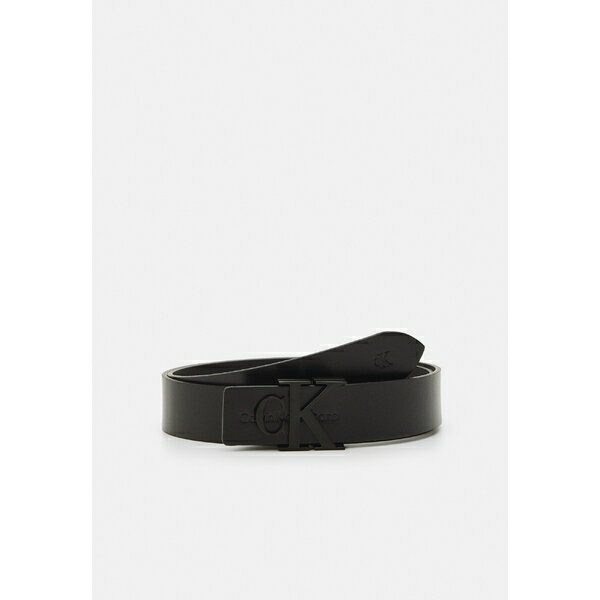 カルバンクライン ベルト（レディース） カルバンクライン レディース ベルト アクセサリー MONOGRAM HARDWARE - Belt - black