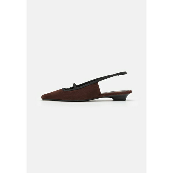 ネオウス レディース パンプス シューズ SABIK - Slingback ballet pumps - dark chocolate/ black