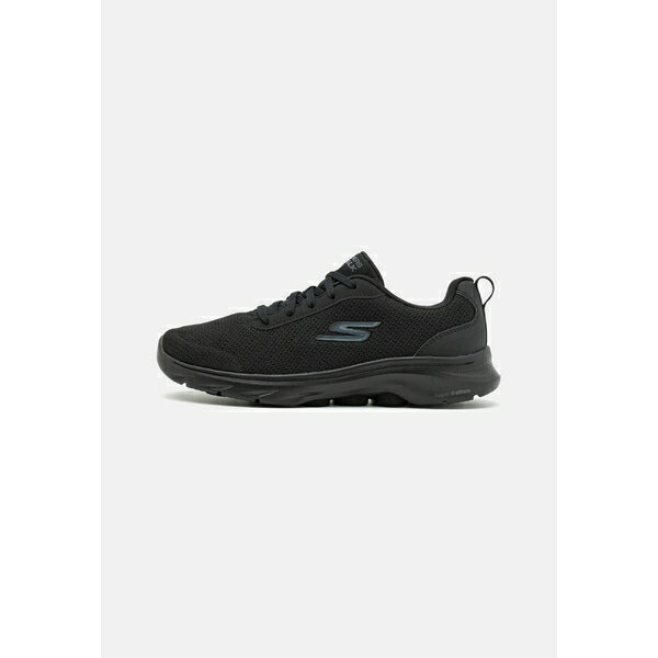 スケッチャーズ レディース フィットネス スポーツ GO WALK 7 LACE UP - Walking trainers - black