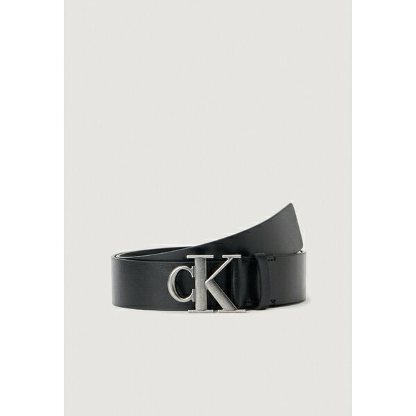 カルバンクライン メンズ ベルト アクセサリー Belt - black/antique silver-coloured(4)