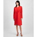ル スーツ レディース ジャケット&ブルゾン アウター Women's Elongated Blazer Dress Suit, Regular & Petite Ruby