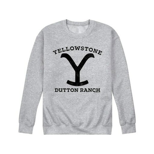 エアウェーブス メンズ パーカー・スウェットシャツ アウター Men's Yellowstone Dutton Ranch Fleece Sweatshirt Gray エアウェーブス メンズ パーカー・スウェットシャツ アウター Men's Yellowstone Dutton Ranch Fleece Sweatshirt Gray