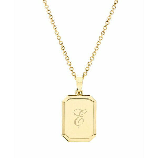 ブルック アンド ヨーク レディース ネックレス・チョーカー・ペンダントトップ アクセサリー Willow Initial Pendant Gold E