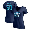 ファナティクス レディース Tシャツ トップス Tampa Bay Rays Fanatics Branded Women's Hometown Legend Personalized Name & Number VNeck TShirt Navy