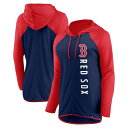 ファナティクス レディース ジャケット＆ブルゾン アウター Boston Red Sox Fanatics Branded Women 039 s Forever Fan FullZip Hoodie Jacket Navy/Red