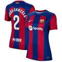 ナイキ レディース ユニフォーム トップス Joao Cancelo Barcelona Nike Women 039 s 2023/24 Home Stadium Replica Player Jersey Royal