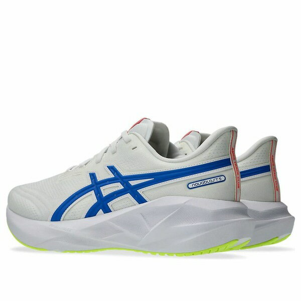ASICS アシックス メンズ スニーカー WHITE/TUNA BLUE 【ASICS Novablast 5 ATC 'White Tuna Blue' 1011C137-100】 サイズ US_10.5(28.5cm)