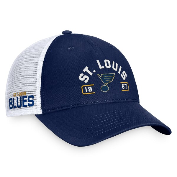 ファナティクス メンズ 帽子 アクセサリー St. Louis Blues Fanatics Free Kick Trucker Adjustable Ha..